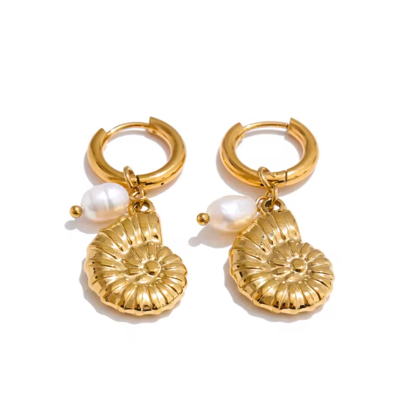 Gold and plated  Earrings stainless steel