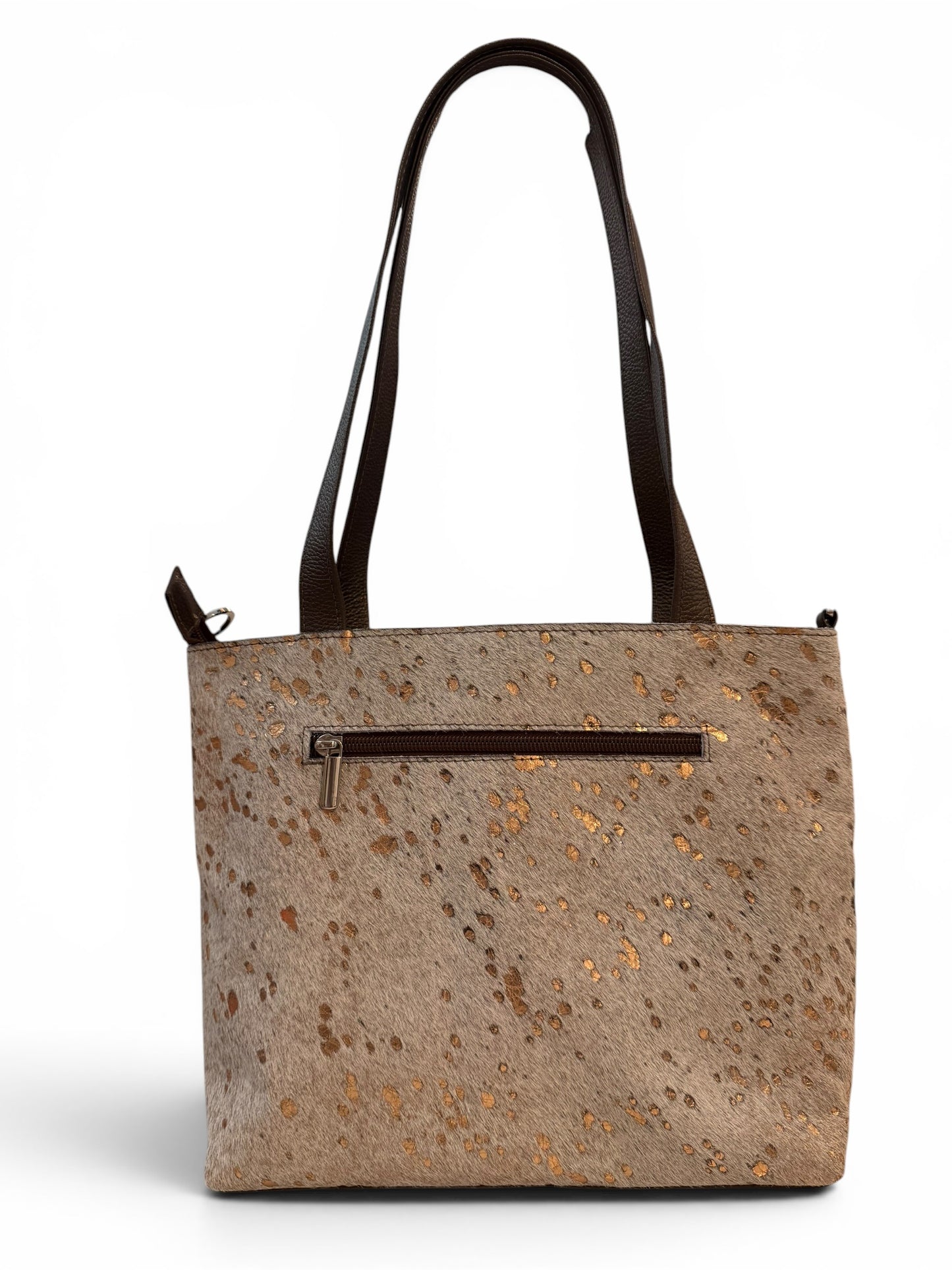 Genuine Cowhide Leather shoulder & crossbody Bag Large with Interior Pockets