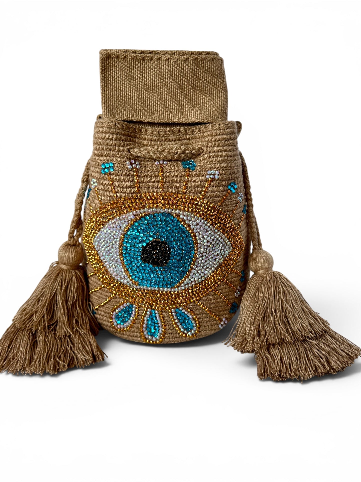 Evil eye bag Wayuu medium