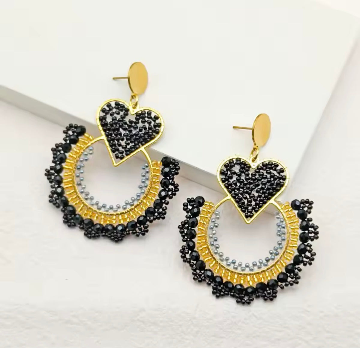 Gold and plated  Earrings stainless steel