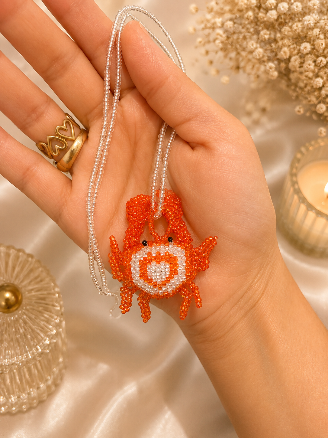 Sea Animals 3D Beaded Necklaces colors  Artisan Boho Jewelry