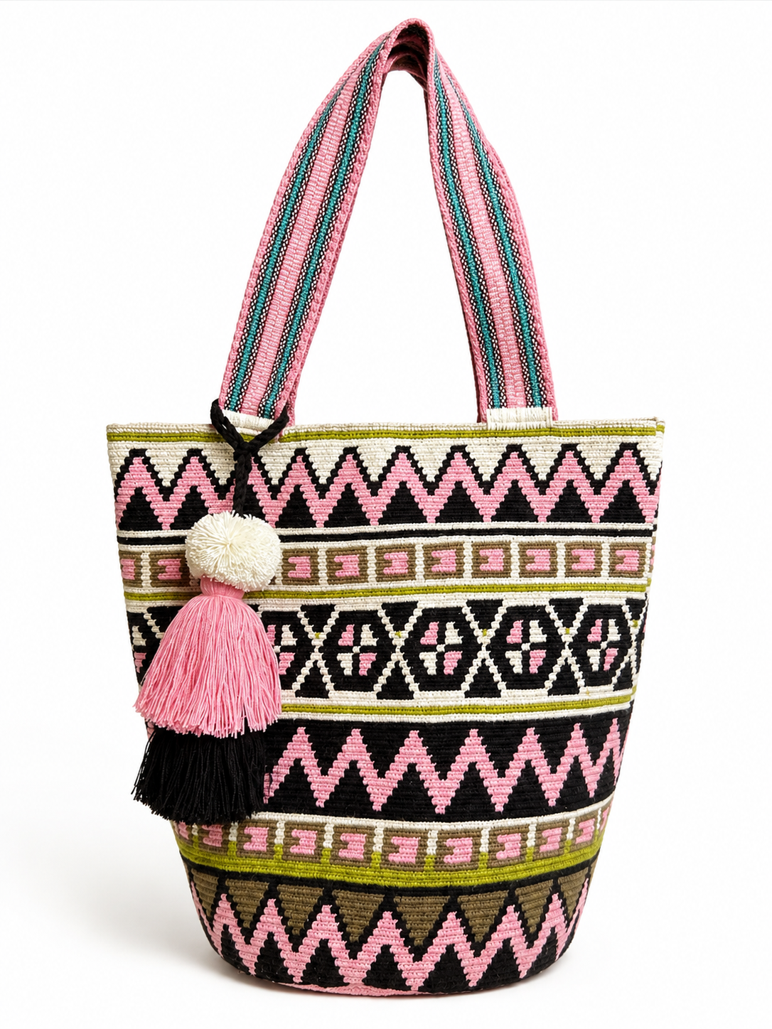 XXL Handmade Wayuu Tote Bag – Large Crochet Shoulder Bag for Women | Artisan Colombian Beach & Everyday Tote