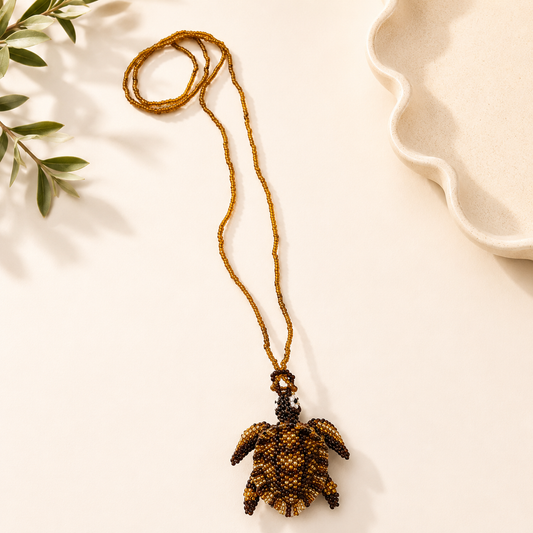 Sea Animals 3D Beaded Necklaces colors  Artisan Boho Jewelry