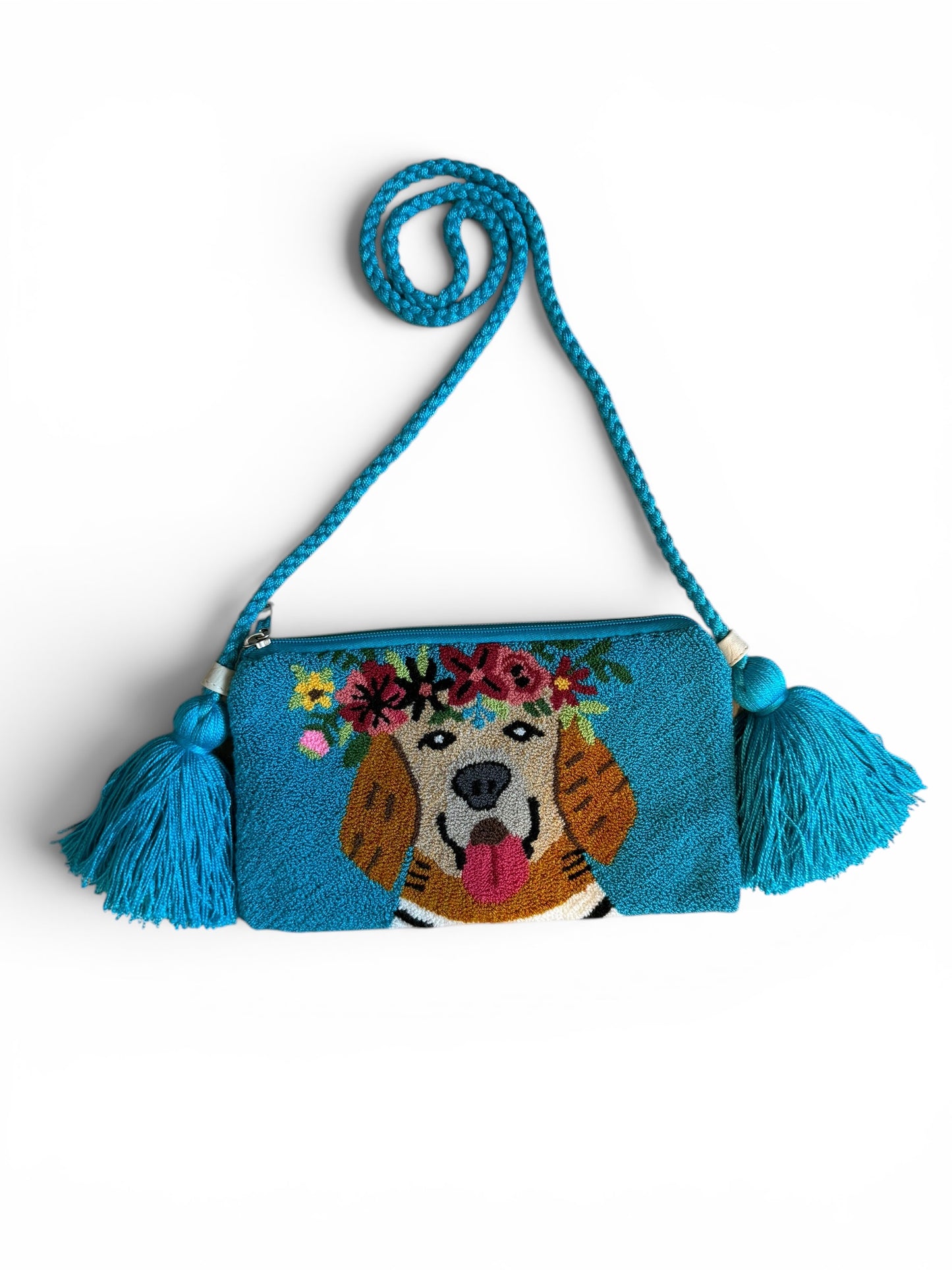 Handmade Crossbody Wayuu Upholstery Handbag Evil eye Zafira Complements