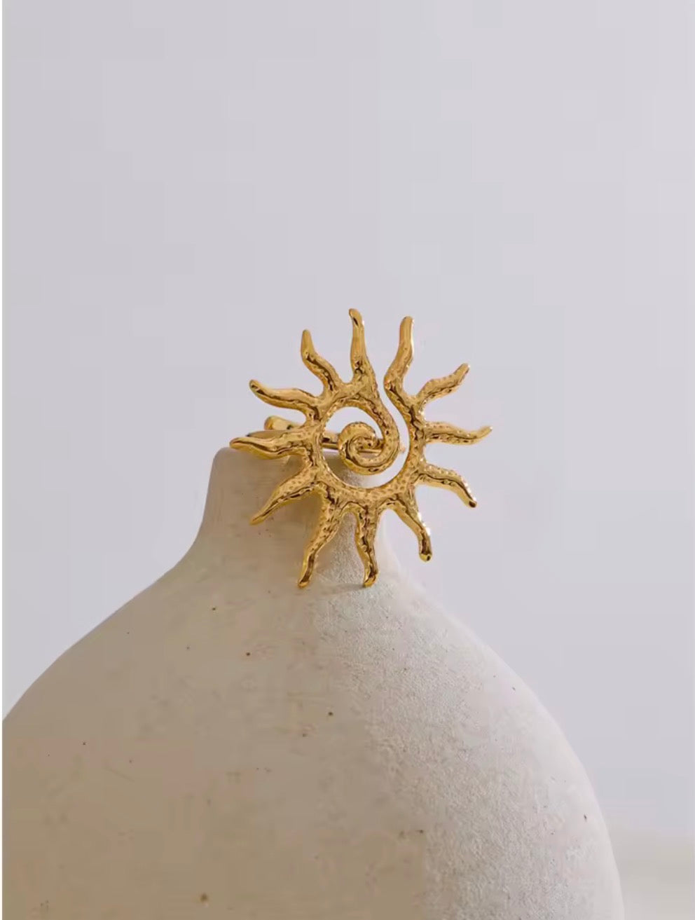 Luxury Rings Against  for Women, Stainless Steel Hollow Open Ring, Gold Color, Lucky Cubic Zirconia Jewelry, Rings for Women
