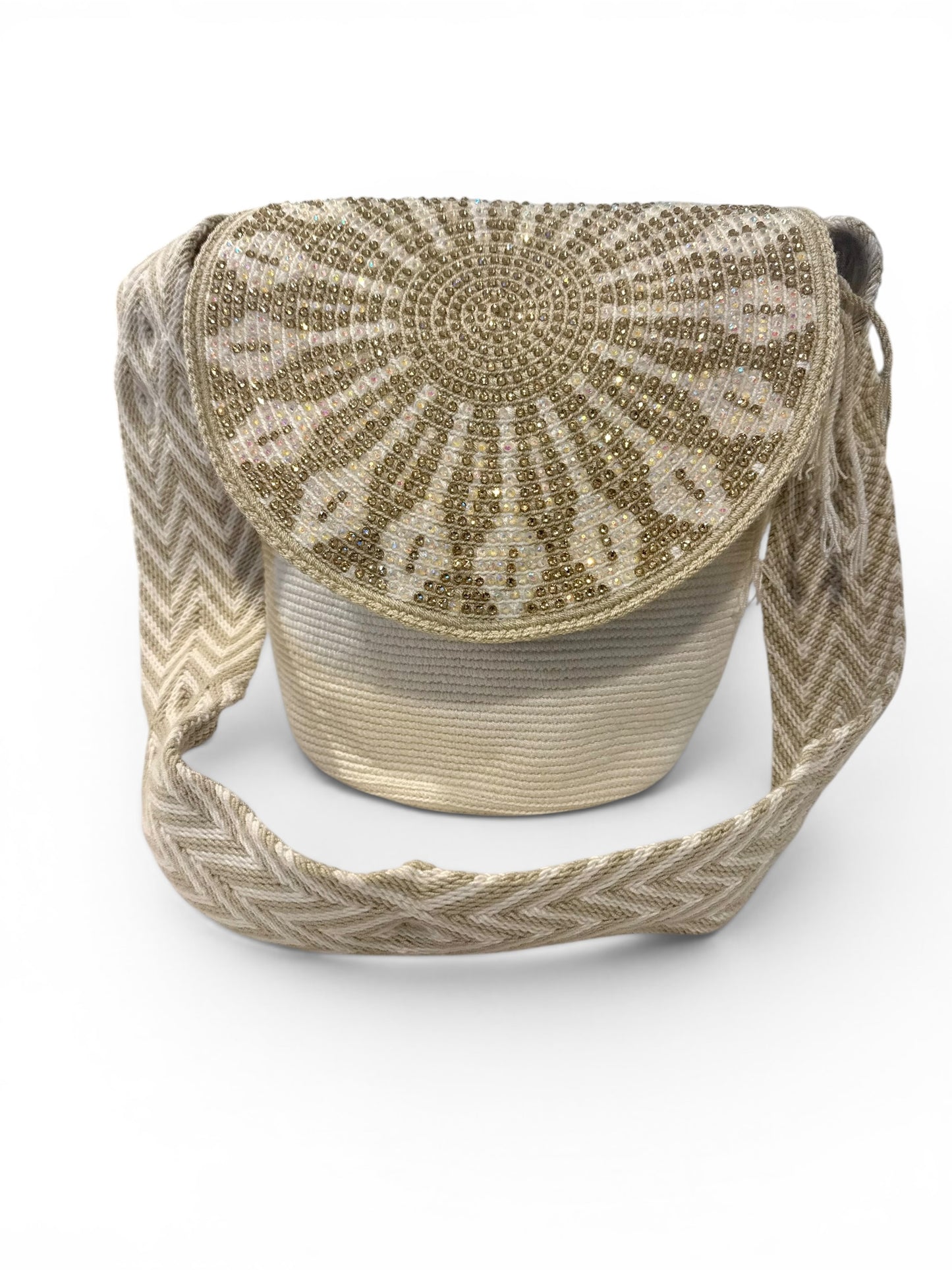 Handmade Wayuu L size with Woven Flap