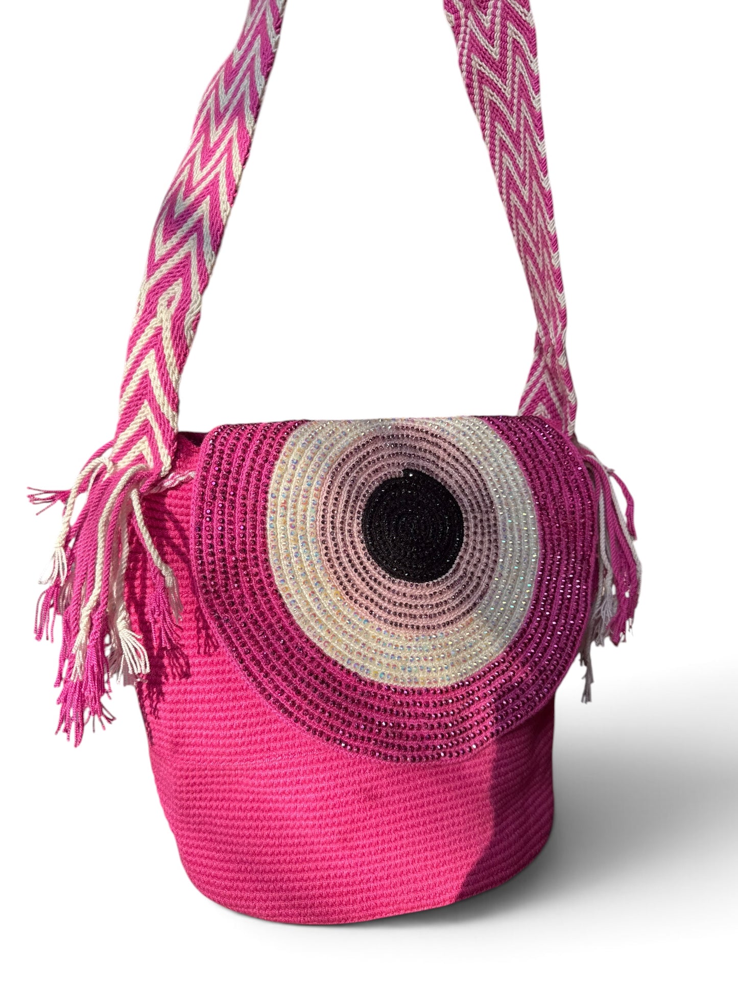 Handmade Wayuu L size with Woven Flap