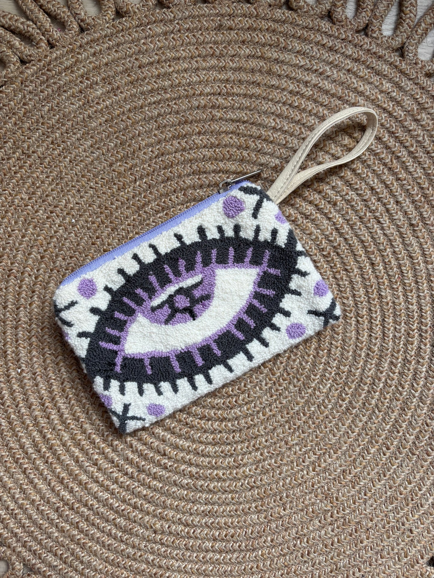 Mini clutch Evil Eye Upholstered