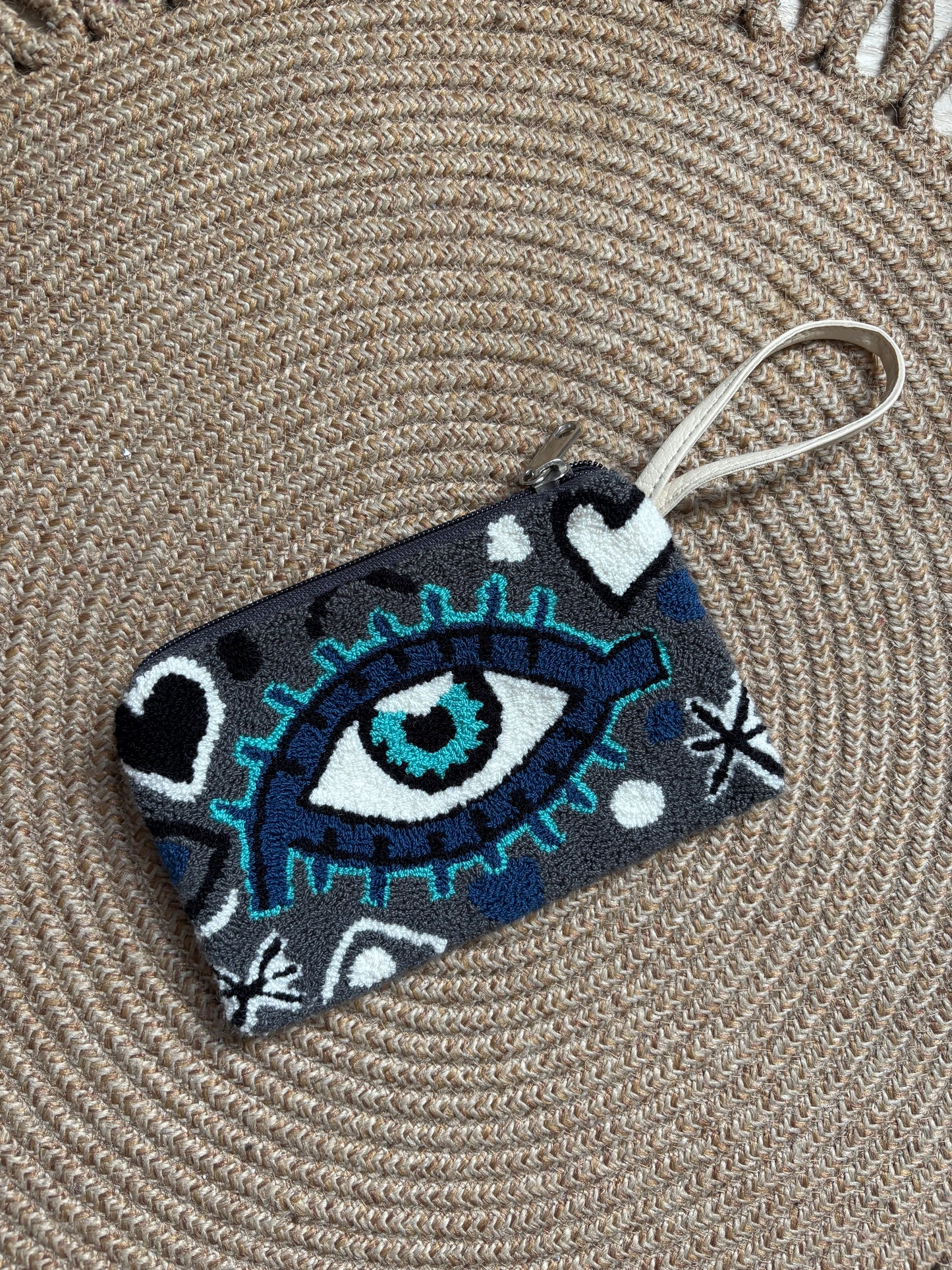 Mini clutch Evil Eye Upholstered