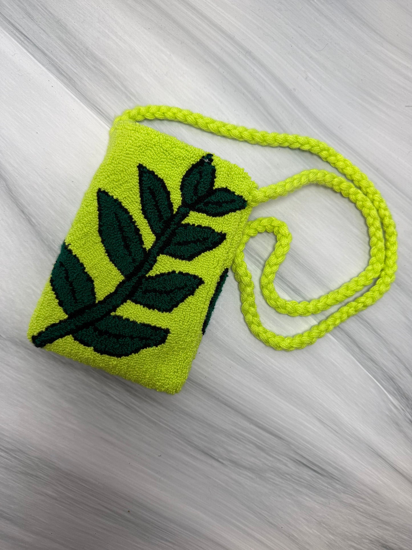 Handmade Tapestry Phone Pouch | Crossbody Cell Phone Holder with Inner Lining