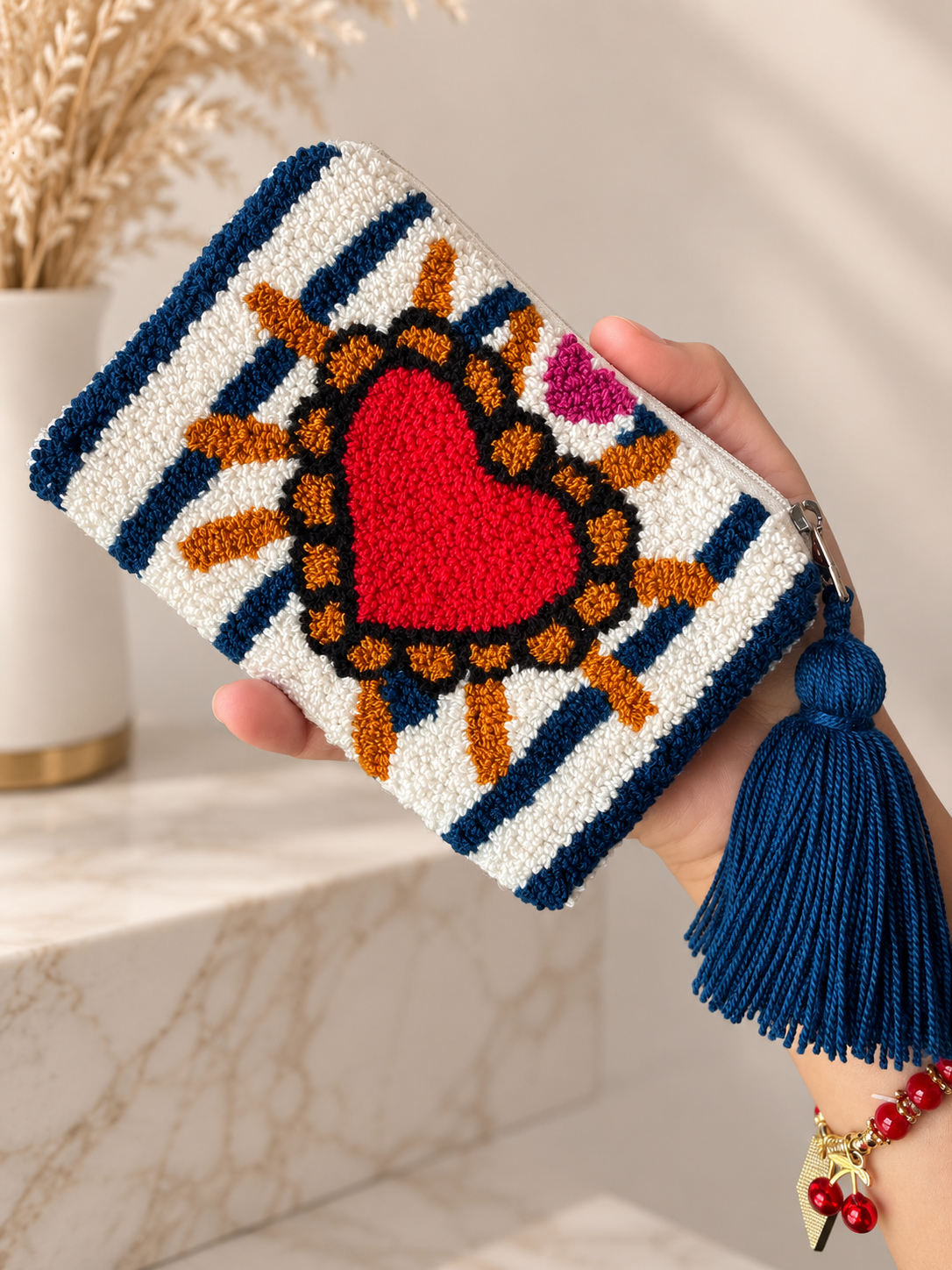 Hand-Embroidered Card holder Purses – Unique Charm Wallets Full of Protection & Color