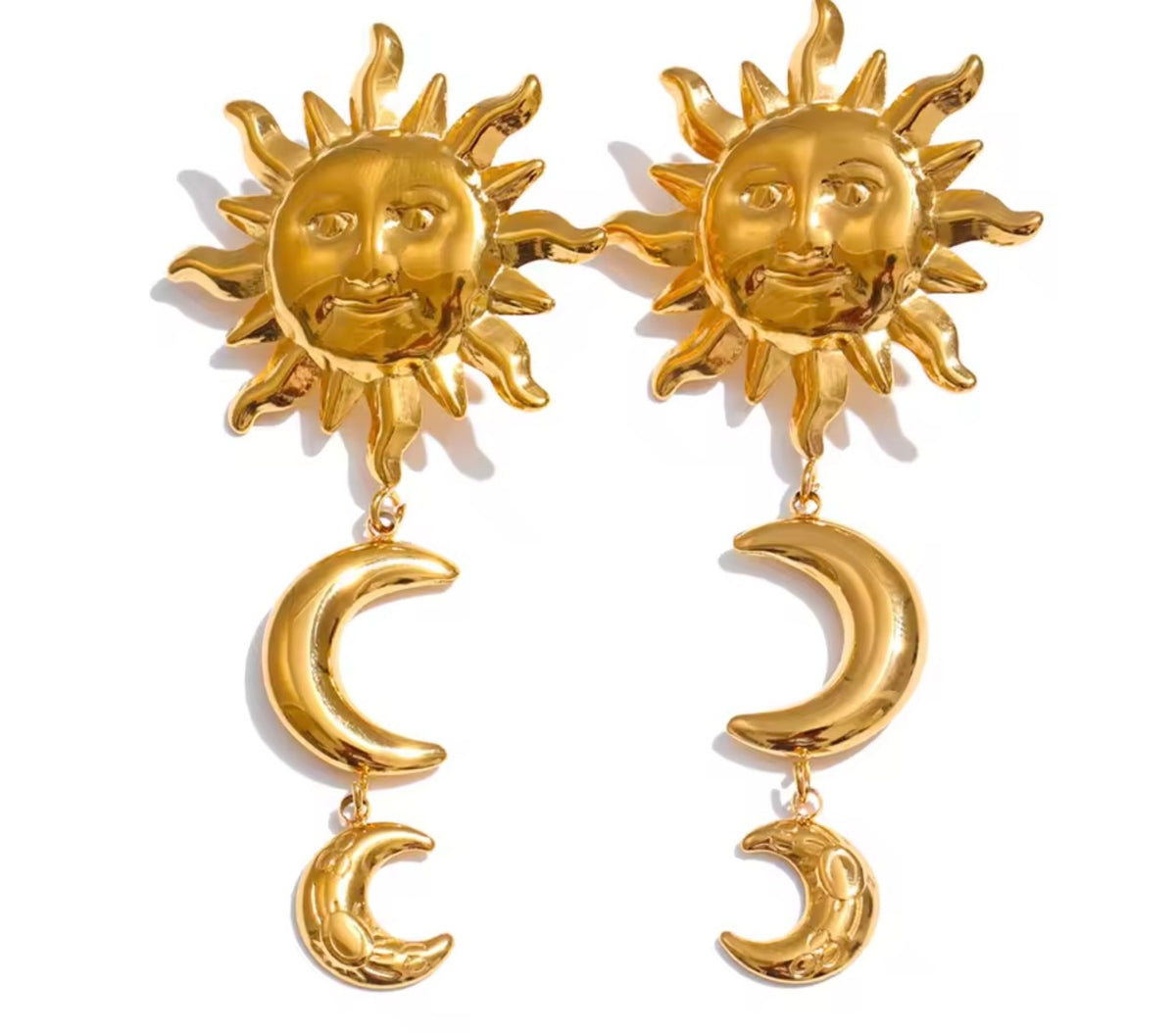 Gold and plated  Earrings stainless steel