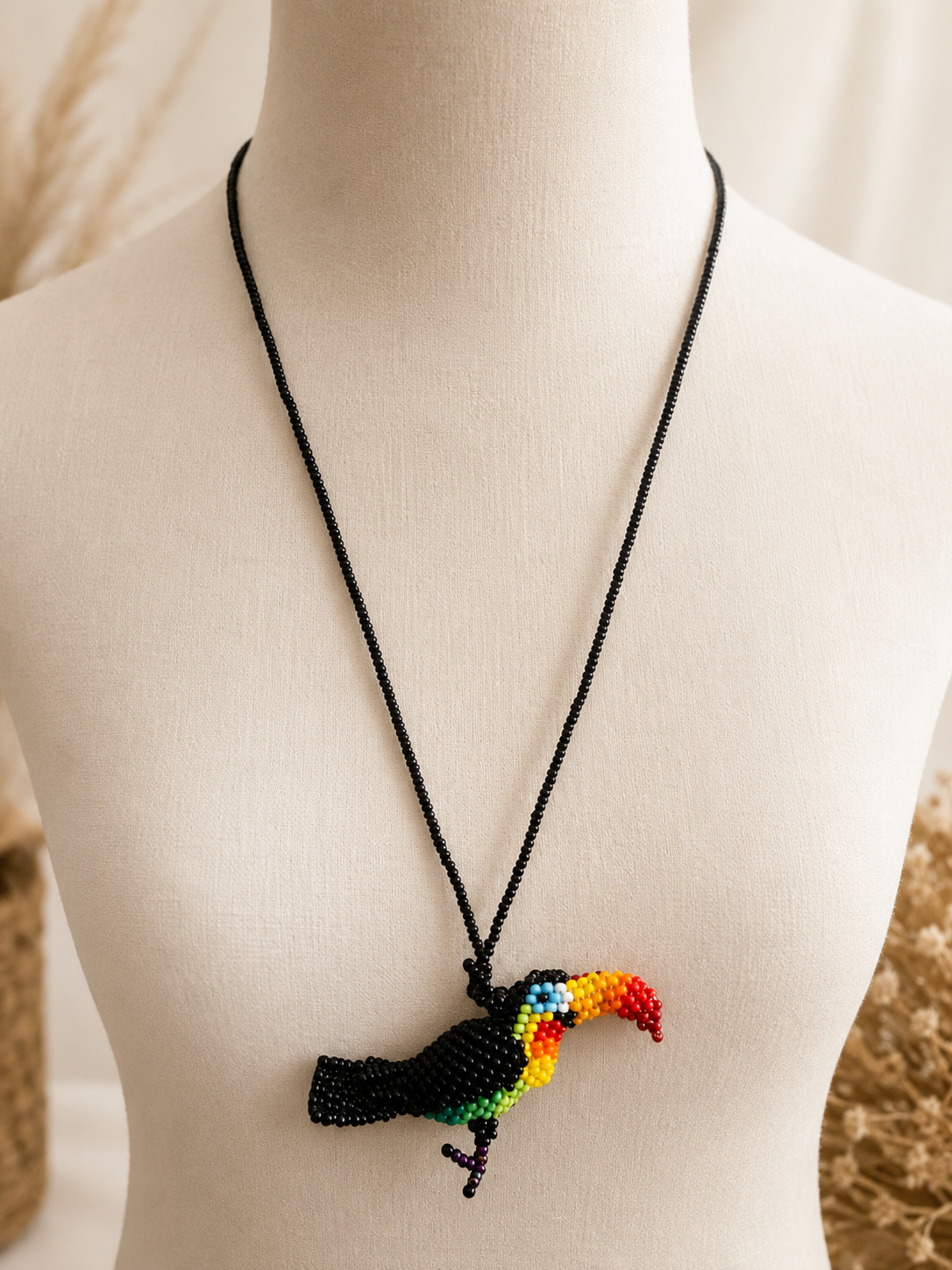 Animals 3D Beaded Necklaces colors  Artisan Boho Jewelry
