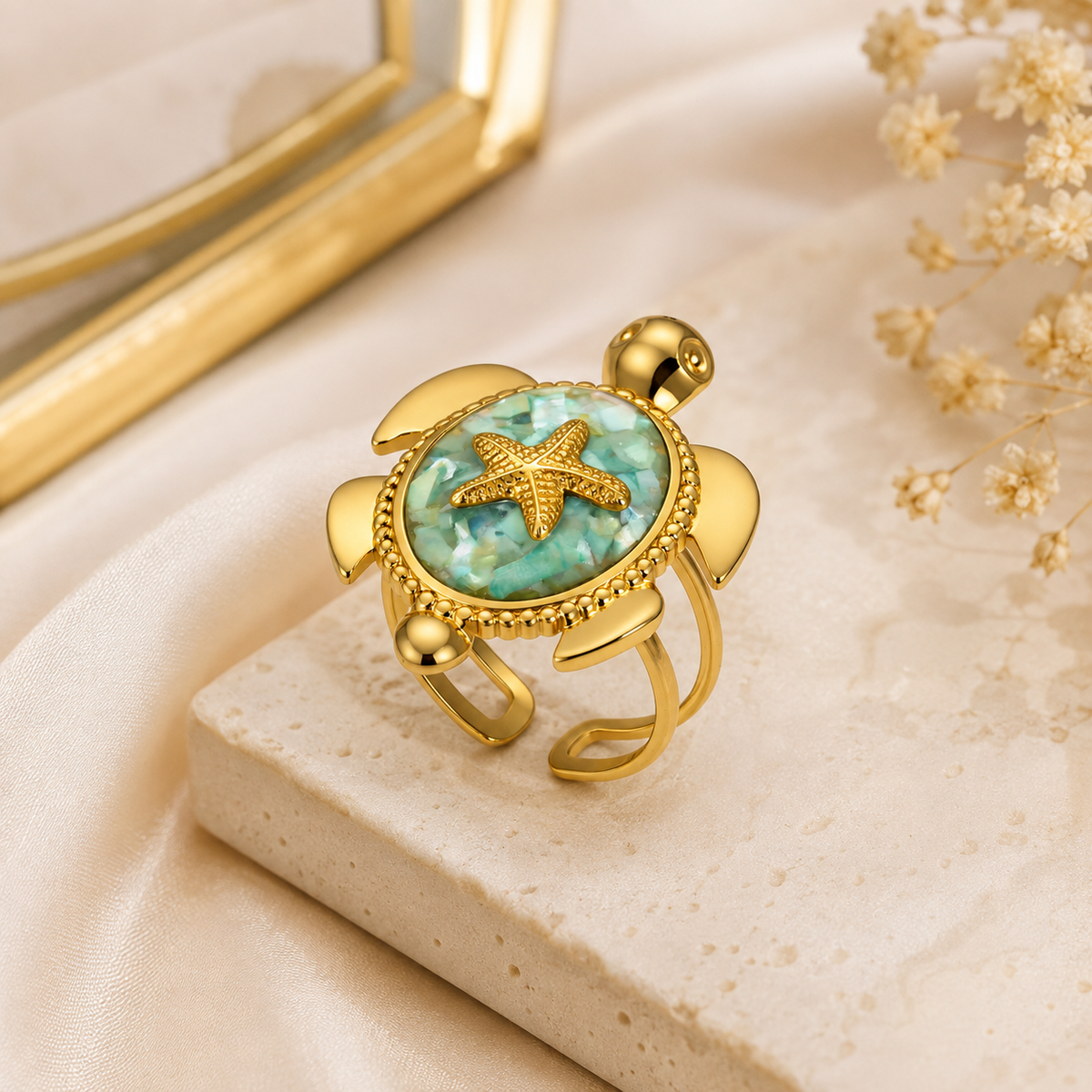 Luxury Rings Against  for Women, Stainless Steel Hollow Open Ring, Gold Color, Lucky Cubic Zirconia Jewelry, Rings for Women