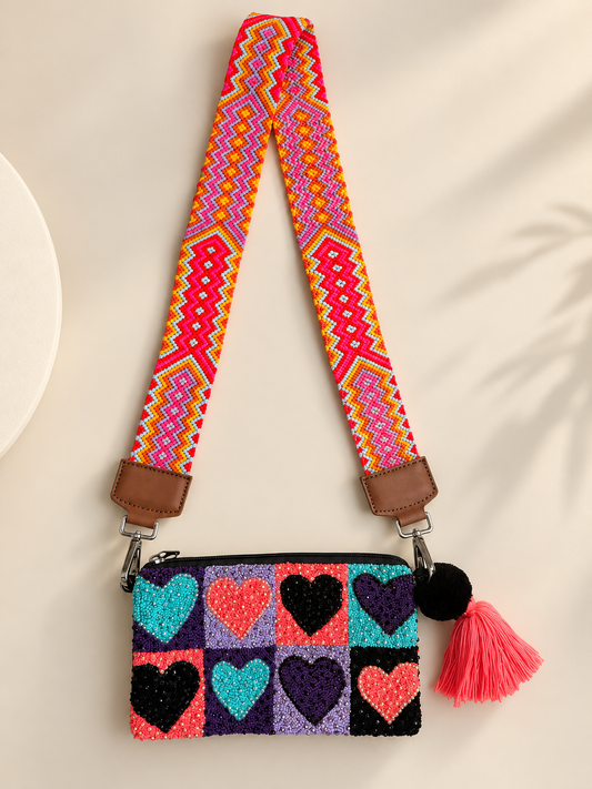 Handmade  upholstered Clutch Bag  Artisan Design