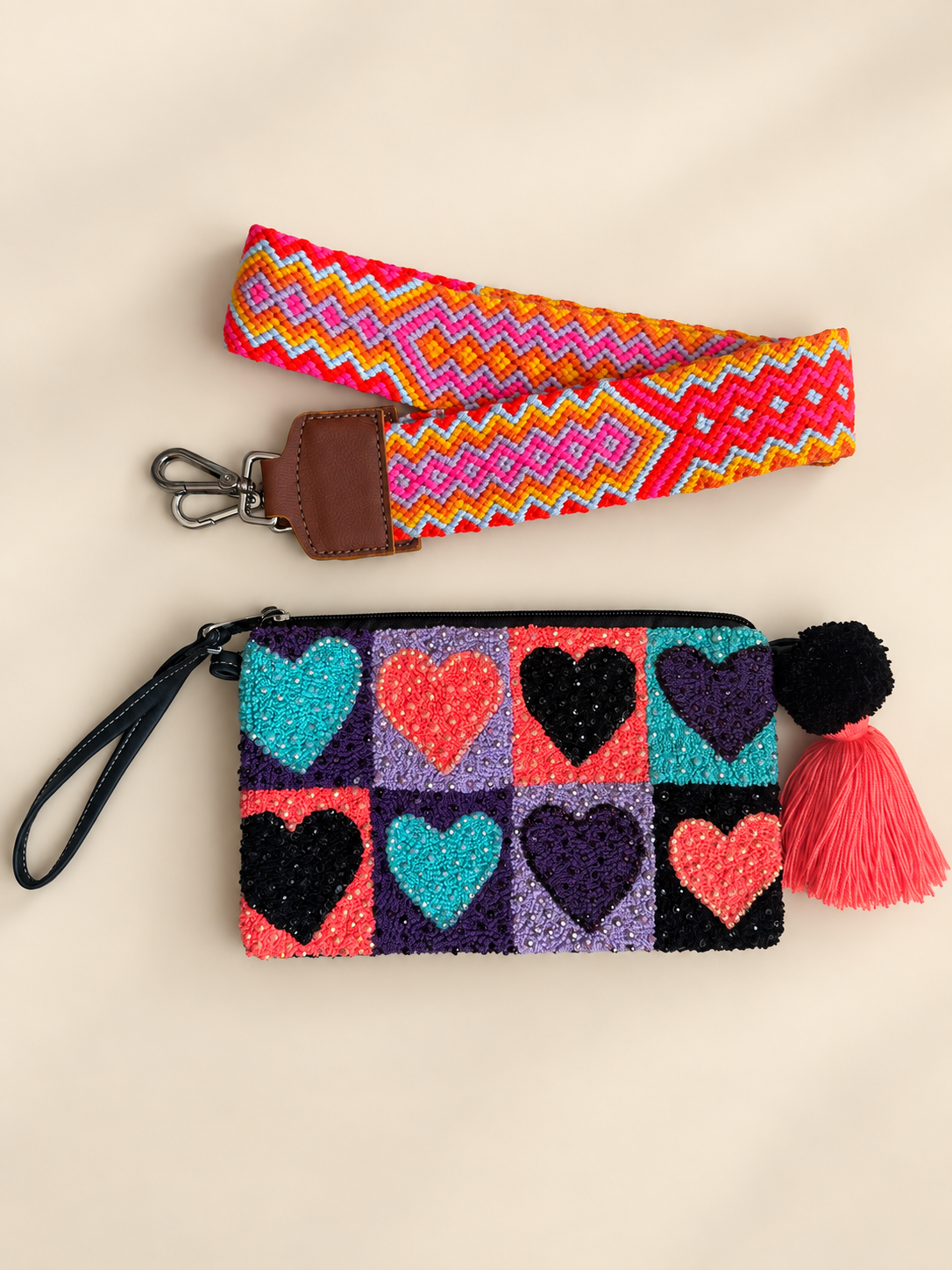 Handmade  upholstered Clutch Bag  Artisan Design