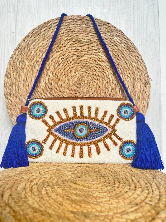 Wayuu Clutch Upholstered decorated - Zafira Complements