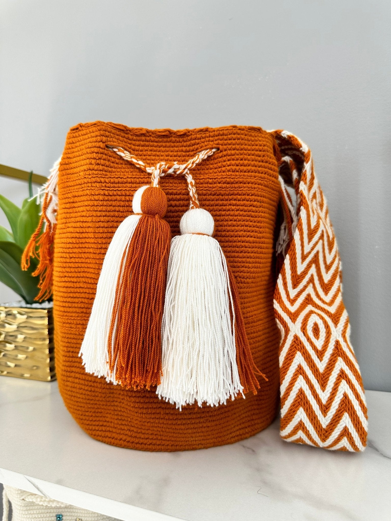 Wayuu Unicolor Caramel - Zafira Complements