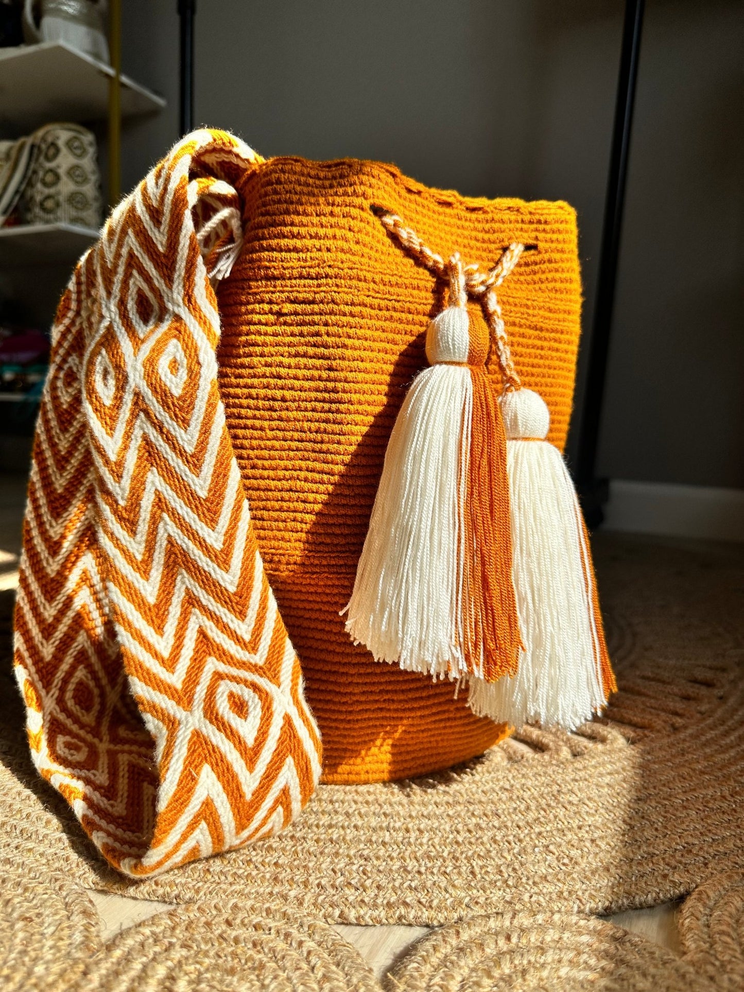 Wayuu Unicolor Caramel - Zafira Complements